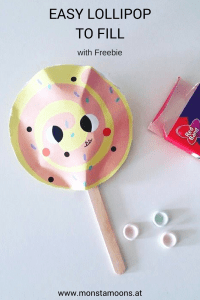 Papier Lollipop gebastelt