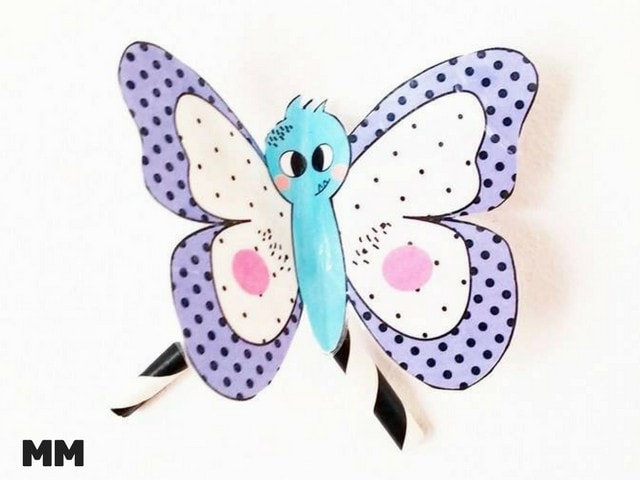 “Fliegende” Schmetterlinge für Kids