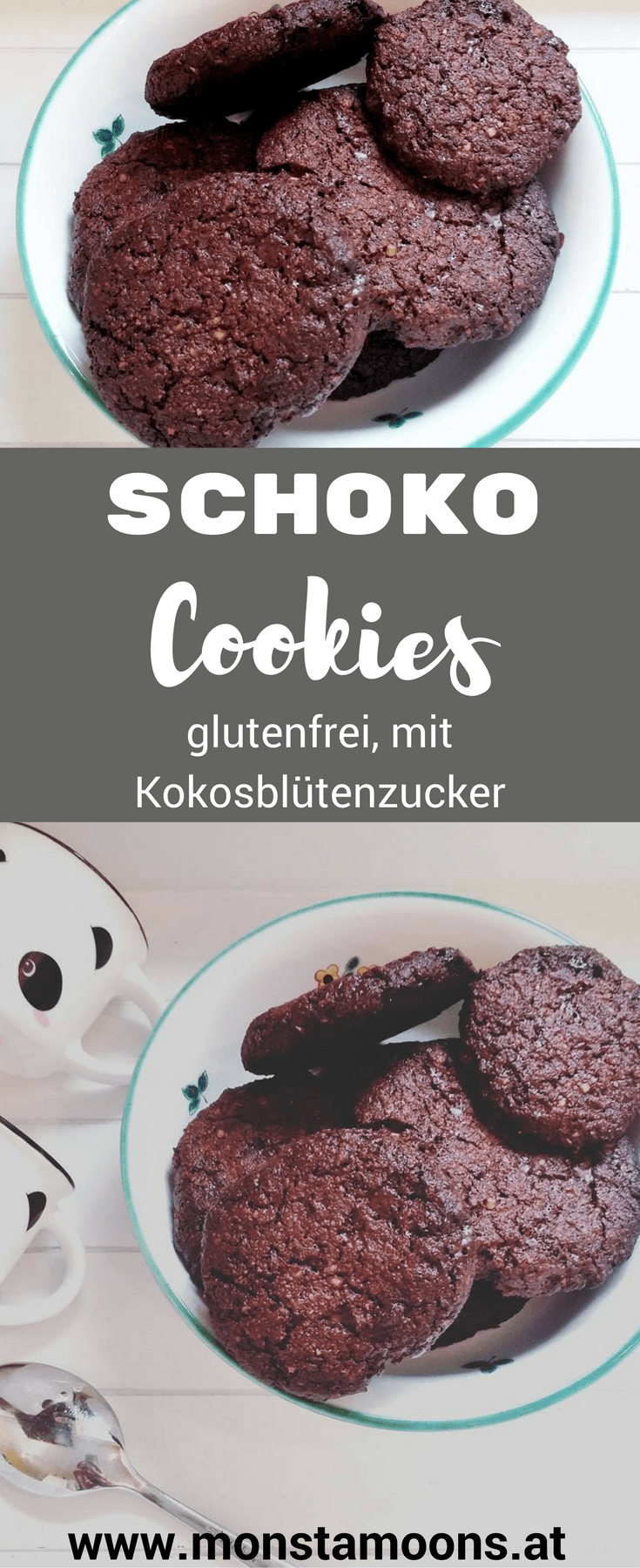 Leckere Schokoladen Cookies mit Kokosblütenzucker - glutenfrei ...